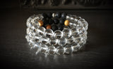 Basix Glass and Lava Stone Essential Oil Diffusing Bracelet