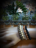 Basix Wood Essential Oil Diffusing and Healing Stone Bracelet