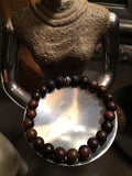 STACKERS Wood Essential Oil Diffusing and Healing Stone Bracelets