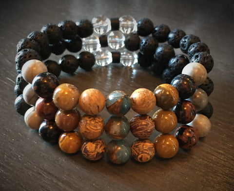 Essential Oil Diffusing and Healing Stone Bracelet