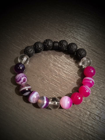 Kids Collection Essential Oil Diffusing and Healing Stone Bracelet