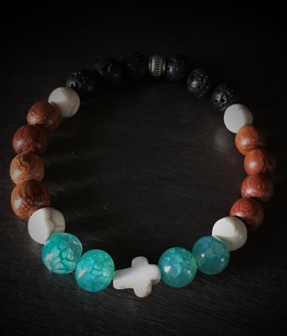 FAITH Essential Oil Diffusing and Healing Stone Bracelet