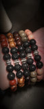 STACKERS Wood Essential Oil Diffusing and Healing Stone Bracelets